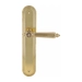 Дверная ручка Extreza "LEON" (Леон) 303 на планке PL05, полированное золото