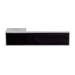 Дверная ручка на прямоугольной розетке Tupai Biq Line 3084 RE (вставка белая или черная на выбор), матовый хром + белый