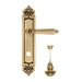 Дверная ручка Venezia "CASTELLO" на планке PL96, французское золото (wc-4)