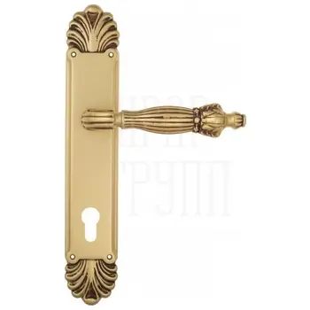 Дверная ручка Venezia 'OLIMPO' на планке PL87 французское золото (cyl)