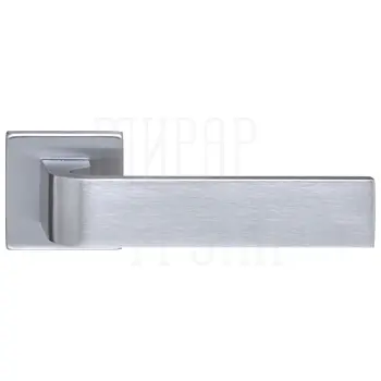 Дверная ручка Extreza Hi-Tech 'SOUND' (Саунд) 106 на квадратной розетке R11 матовый хром