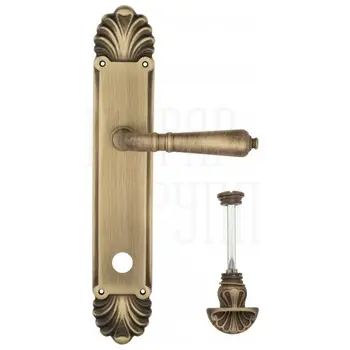 Дверная ручка Venezia 'VIGNOLE' на планке PL87 матовая бронза (wc-4)