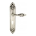 Дверная ручка Venezia "CASANOVA" на планке PL90, натуральное серебро (cyl)