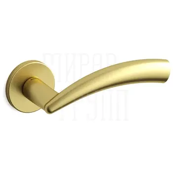 Дверная ручка на розетке Mandelli 'Nadir' 771 матовое золото