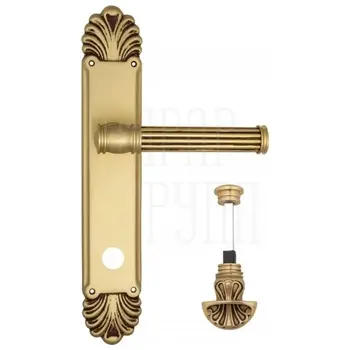 Дверная ручка Venezia 'IMPERO' на планке PL87 французское золото (wc-4)