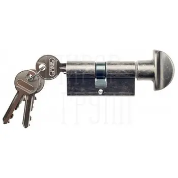 Venezia цилиндр (70 мм/35+10+25) ключ-вертушка античное серебро