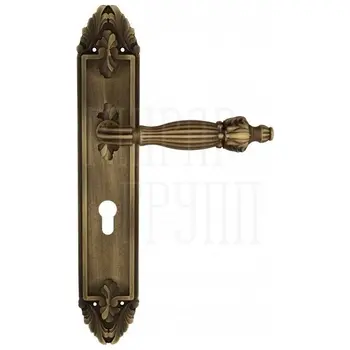 Дверная ручка Venezia 'OLIMPO' на планке PL90 матовая бронза (cyl)