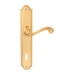 Дверная ручка на планке Melodia 225/458 'Cagliari', полированная латунь (key)