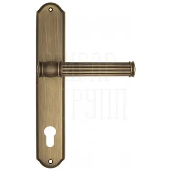 Дверная ручка Venezia 'IMPERO' на планке PL02 матовая бронза (cyl)