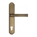 Дверная ручка Venezia "IMPERO" на планке PL02, матовая бронза (cyl)