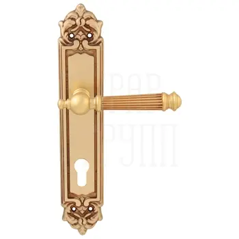 Дверная ручка на планке Melodia 102/229 'Veronica' французское золото (cyl)