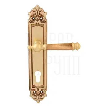 Дверная ручка на планке Melodia 102/229 'Veronica' французское золото (cyl)