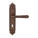 Дверная ручка на планке Melodia 424/229 "Denver", античная бронза (wc)