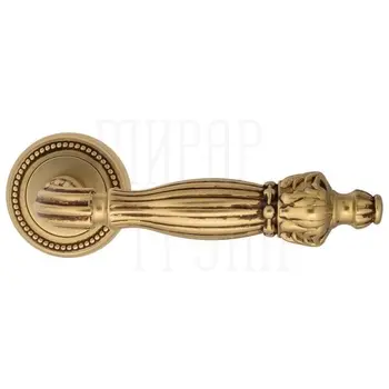 Дверная ручка на розетке Venezia 'OLIMPO' D3 французское золото