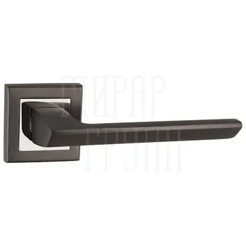Дверная ручка на розетке Colombo 'Tecno' MO 11 RSB матовый хром + карбон