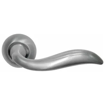 Дверные ручки на круглой розетке Archie S010 100 матовый хром