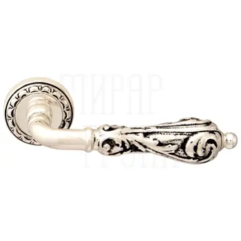 Дверная ручка на розетке Melodia 229 D 'Libra' серебро 925 с чернением