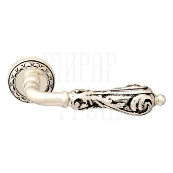Дверная ручка на розетке Melodia 229 D 'Libra' серебро 925 с чернением