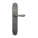Дверная ручка Venezia "VIGNOLE" на планке PL97, античное серебро