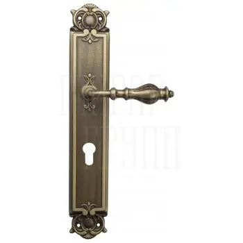 Дверная ручка Venezia 'GIFESTION' на планке PL97 матовая бронза (cyl)