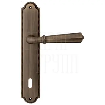 Дверная ручка на планке Melodia 424/458 'Denver' матовая бронза (key)