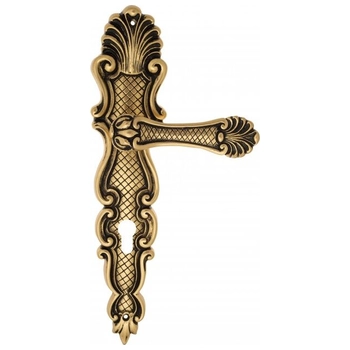 Дверная ручка Venezia 'FENICE' на планке PL92 французское золото (cyl)