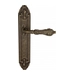 Дверная ручка Venezia "MONTE CRISTO" на планке PL90, античная бронза