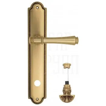 Дверная ручка Venezia 'CALLISTO' на планке PL98 французское золото (wc-4)