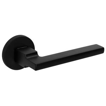 Дверная ручка Extreza Hi-Tech 'ROKSI' (Рокси) 107 на круглой розетке R12 черный