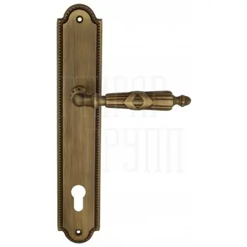 Дверная ручка Venezia 'ANNETA' на планке PL98 матовая бронза (cyl)