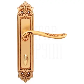 Дверная ручка на планке Melodia 285/229 'Daisy' французское золото (wc)