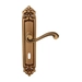 Дверная ручка на планке Melodia 225/229 'Cagliari', матовая бронза (key)