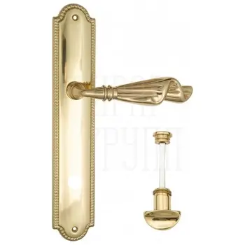 Дверная ручка Venezia 'Opera' на планке PL98 полированная латунь (wc)