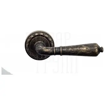 Дверная ручка на розетке Venezia 'VIGNOLE' D2 античная бронза