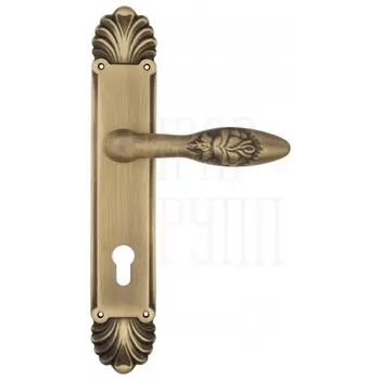 Дверная ручка Venezia 'CASANOVA' на планке PL87 матовая бронза (cyl)