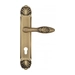 Дверная ручка Venezia "CASANOVA" на планке PL87, матовая бронза (cyl)