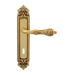 Дверная ручка на планке Melodia 229/229 'Libra', французское золото (key)
