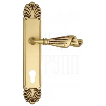 Дверная ручка Venezia 'Opera' на планке PL87 французское золото (cyl)