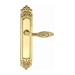 Дверная ручка Extreza "MIREL-ROSE" (Мирель-роуз) на планке PL02, полированное золото