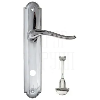Дверная ручка Fratelli Cattini 'LAVERA' на планке PL257 полированный хром (wc-2)