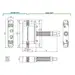 Петля скрытой установки AGB ECLIPSE 3.2 Е39000.03.34 HD SELF с доводчиком + накладки (60/70 кг), схема