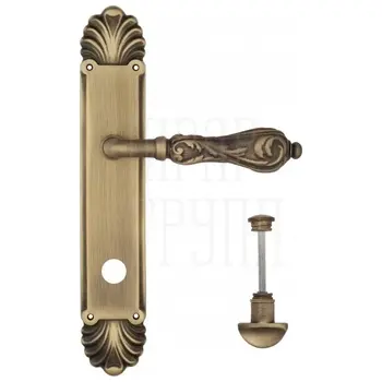 Дверная ручка Venezia 'MONTE CRISTO' на планке PL87 матовая бронза (wc)