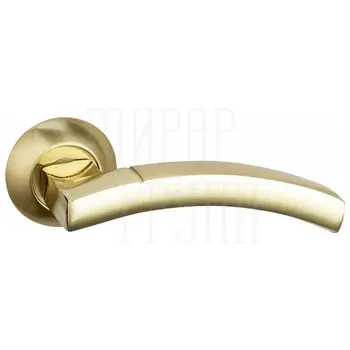 Дверная ручка на круглой розетке BUSSARE 'SOLIDO' A-37-10 полированное золото