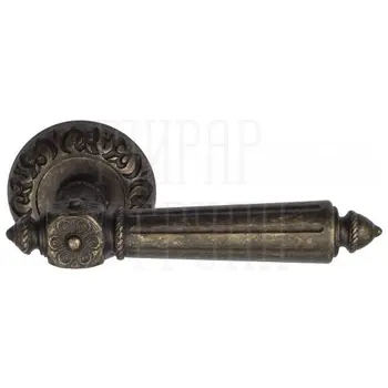 Дверная ручка на розетке Venezia 'CASTELLO' D4 античная бронза