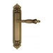 Дверная ручка Venezia 'OLIMPO' на планке PL96, матовая бронза