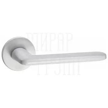 Дверные ручки Puerto (Пуэрто) 'Ристретто', серия SLIM INAL 546-06 (slim) на тонком круглом основании матовый супер белый