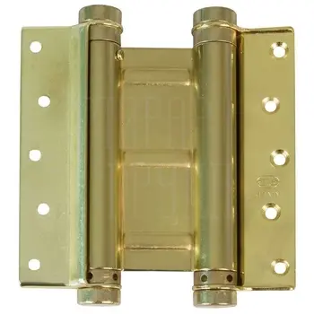 Двойная пружинная(барная) петля Amig 3037 75х126 мм полированная латунь