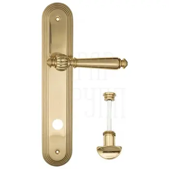 Дверная ручка Fratelli Cattini 'MARANI' на планке PL288 полированная латунь (wc-2)