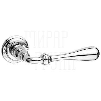 Дверная ручка на круглой розетке Fimet 'Retro' 1380 (240R) полированный хром