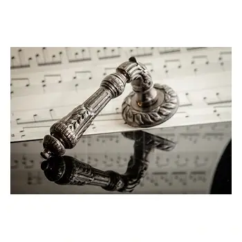 Дверная ручка на розетке Melodia 292 (60) 'Samantha' античное серебро